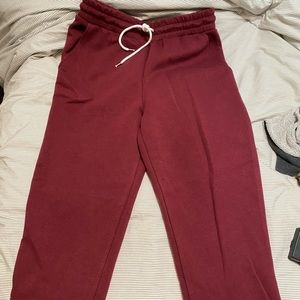 Forever21 burgundy joggers